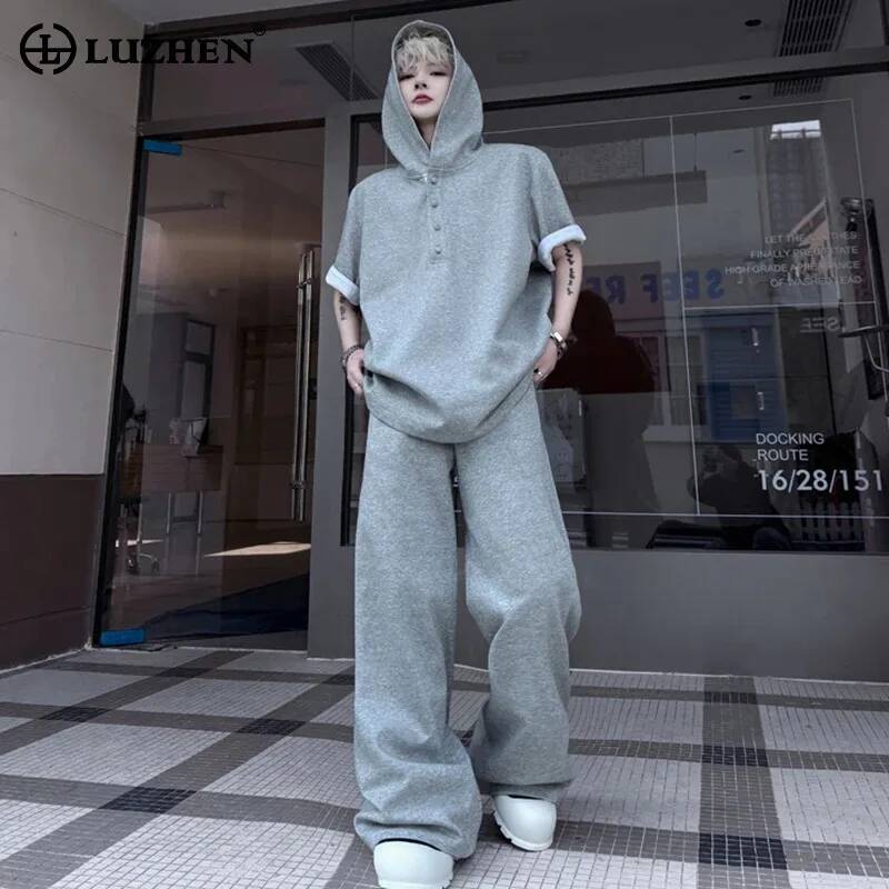 Street Fashion Casual - LUZHEN Original Tops Sleeve 2026 Short