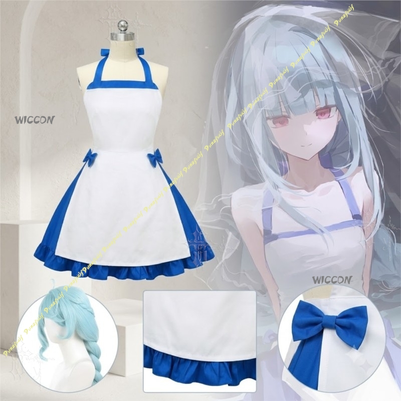Japanese Street Fashion Female - Blue Character Dress Zeno Summer After