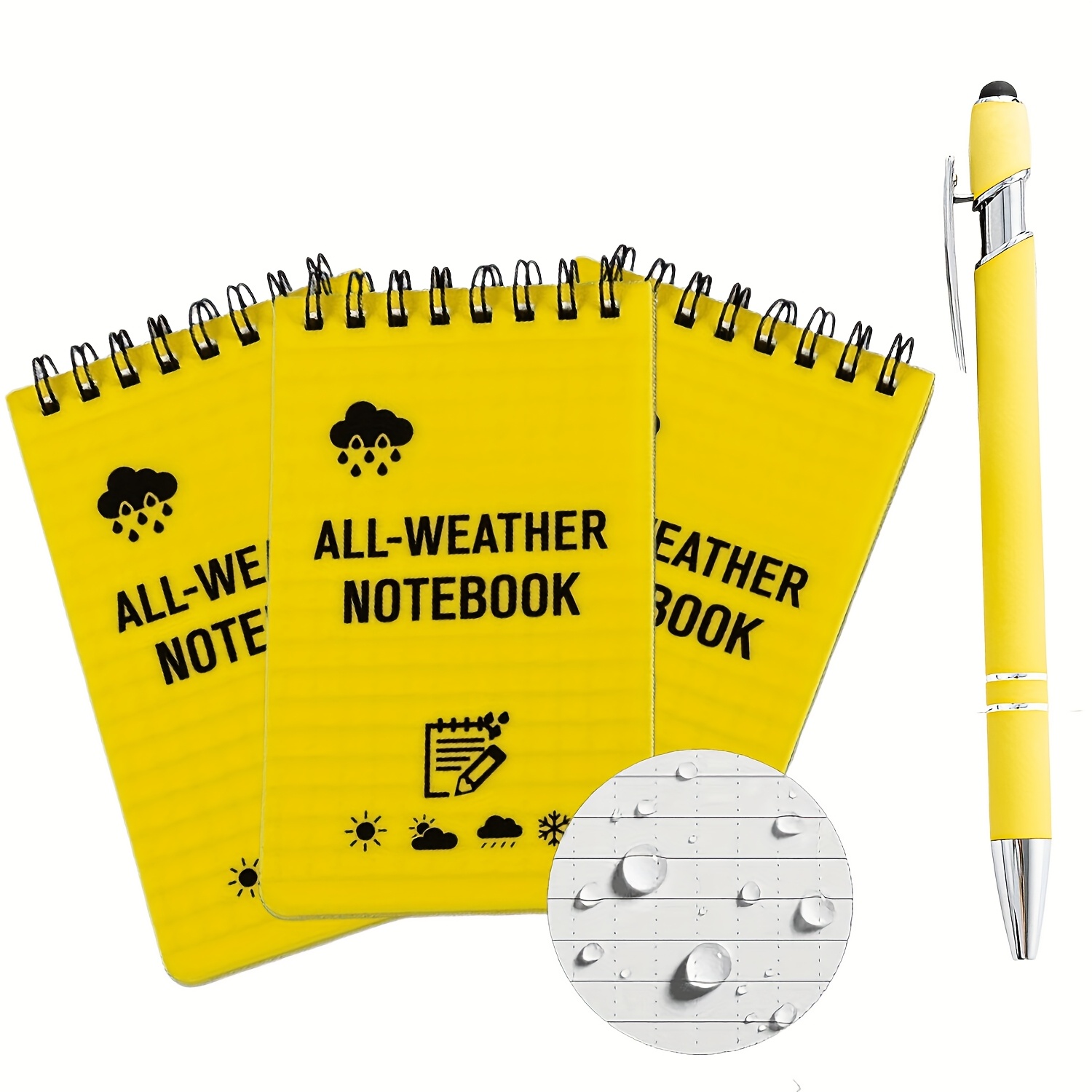 Street Fashion Blog - 4pcs Weather Outdoor Adventure Pocket Notebook