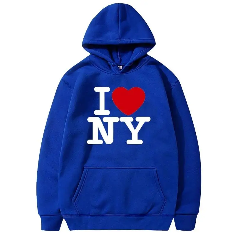 I Love New York Pritned Hoodie - Street Fashion In New York ulasan dan harga