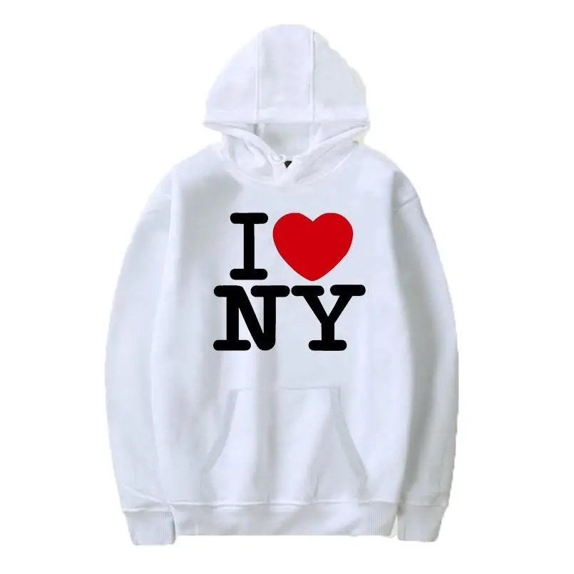 I Love New York Pritned Hoodie - Street Fashion In New York ulasan dan harga