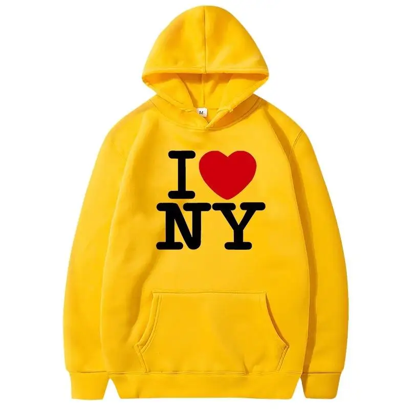 I Love New York Pritned Hoodie - Street Fashion In New York ulasan dan harga