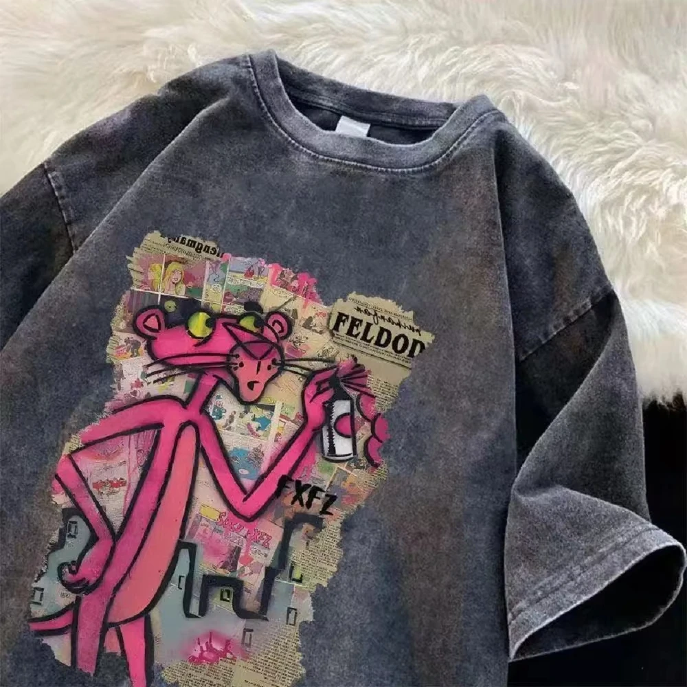 2025 Water-wash vintage t-shir - Street Fashion Trends 2025 ulasan dan harga