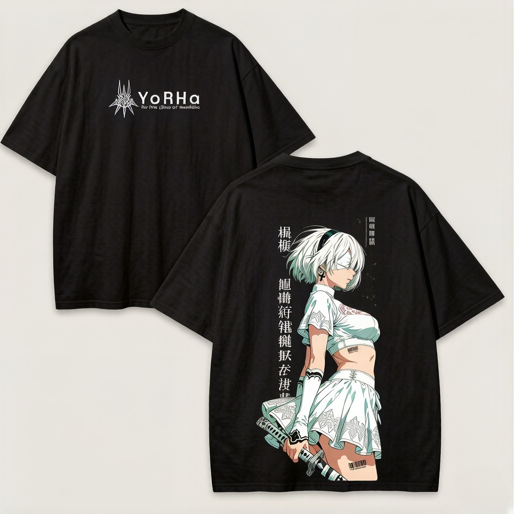 2026 Summer Anime NieR Automat - Street Fashion Logo ulasan dan harga