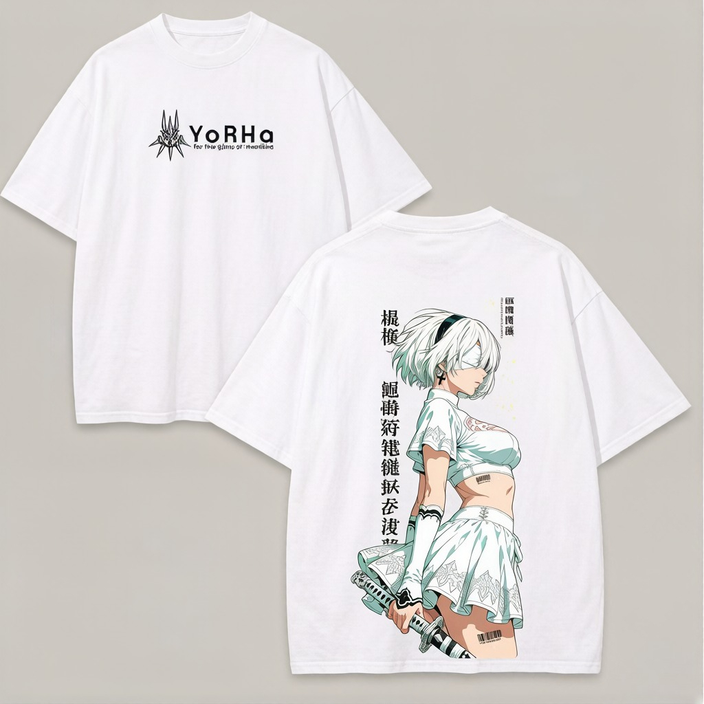 2026 Summer Anime NieR Automat - Street Fashion Logo ulasan dan harga