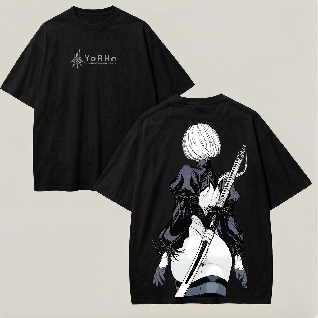 2026 Summer Anime NieR Automat - Street Fashion Logo ulasan dan harga