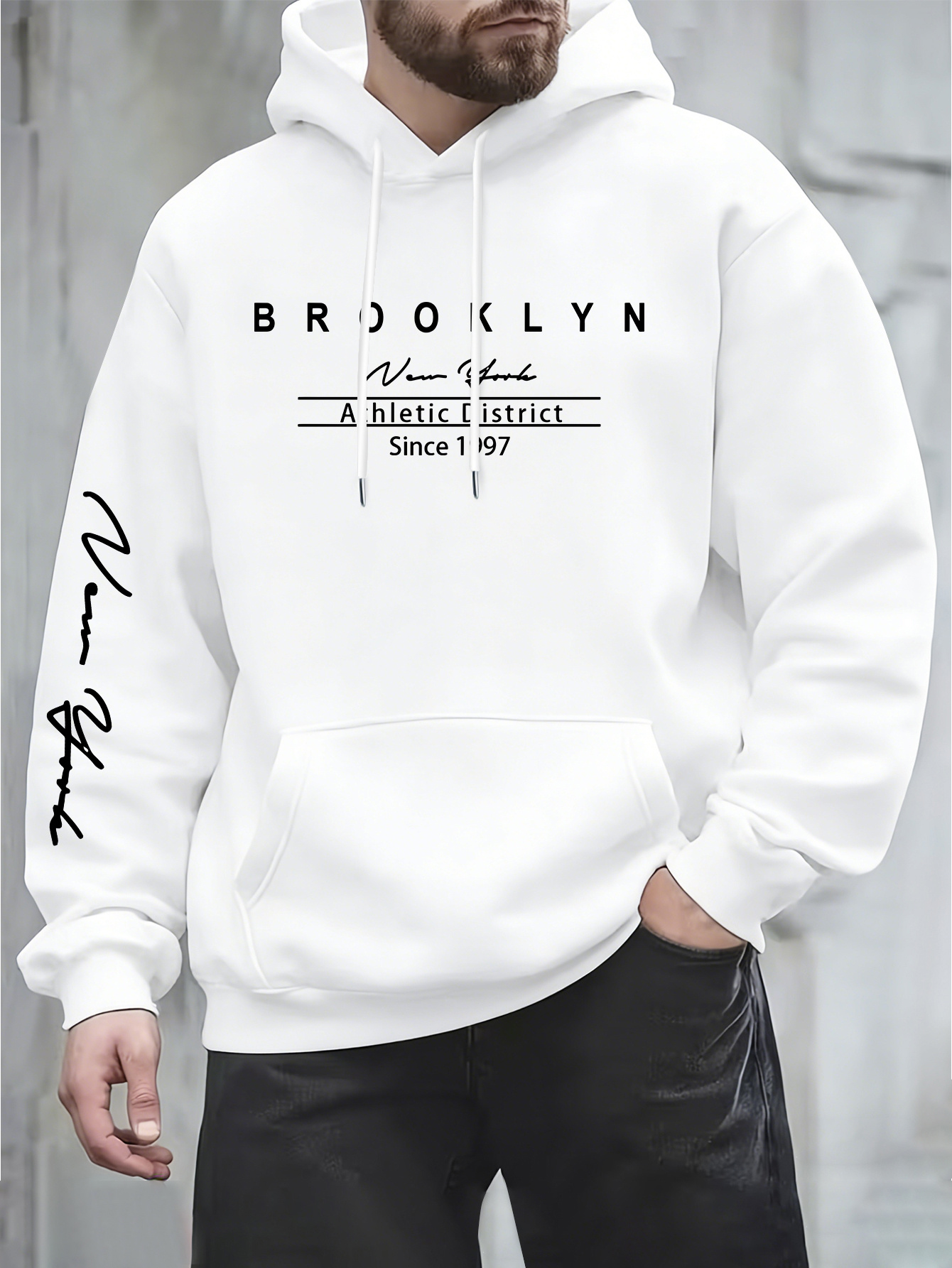 Urban fashion men's hoodie on  - Street Fashion In New York ulasan dan harga