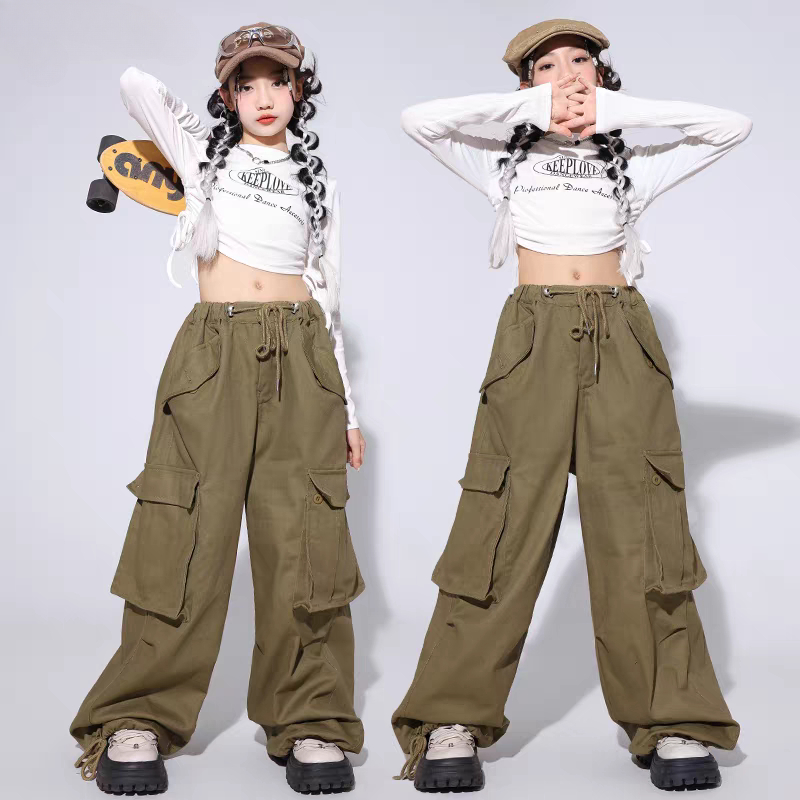 Girls Hip Hop Crop Top Loose C - Street Fashion Outfit Girl ulasan dan harga