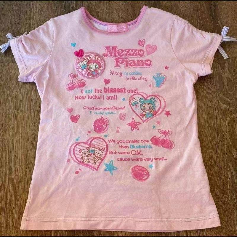 Vintage Kawaii Cute Short Slee - Street Fashion Women ulasan dan harga