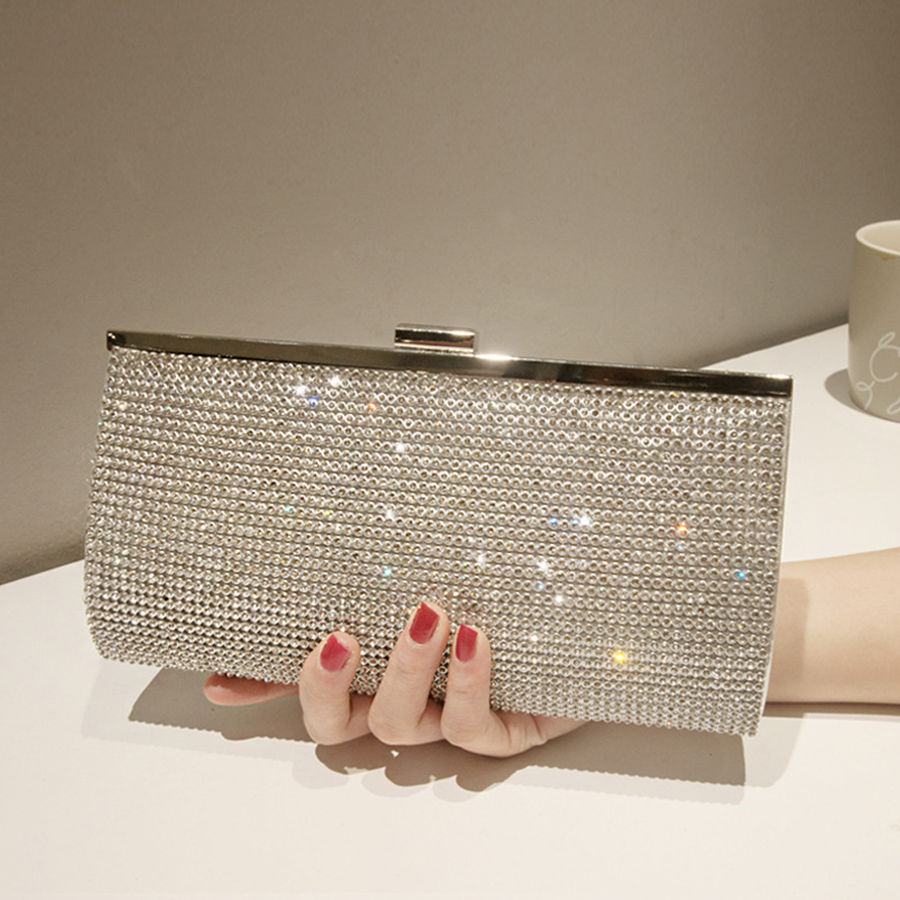 Chain Women Evening Bag Clip S - Street Fashion Photo ulasan dan harga