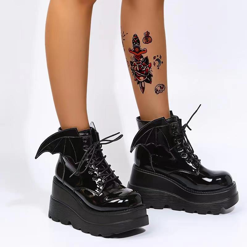 Women's Gothic Bat Wing Platfo - Street Fashion Plus Size ulasan dan harga