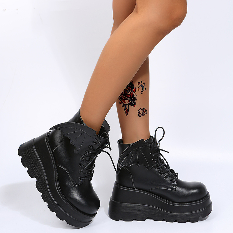Women's Gothic Bat Wing Platfo - Street Fashion Plus Size ulasan dan harga