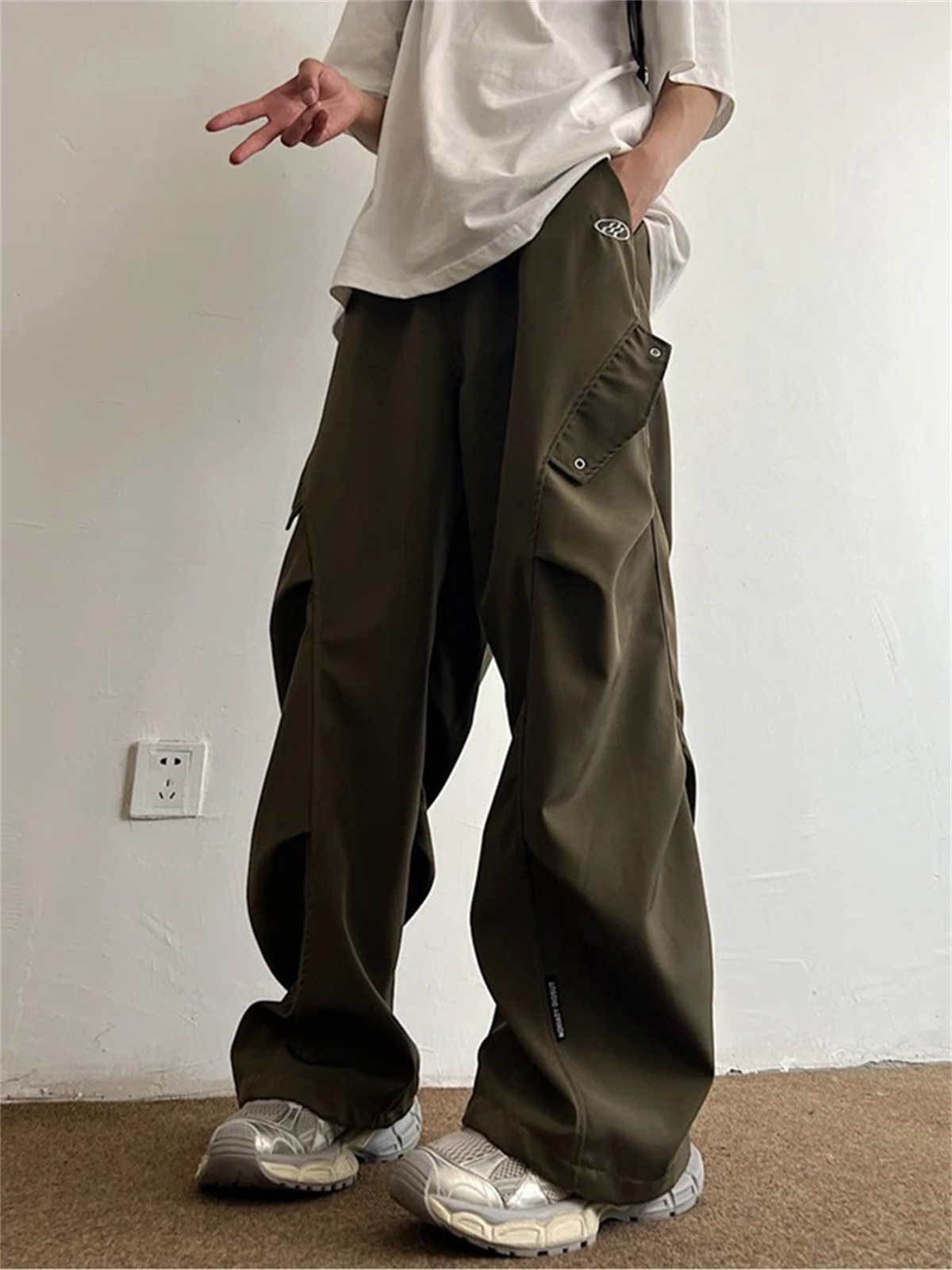 Black Cartoon Cargo Pants Men  - Cargo Pant Wide ulasan dan harga
