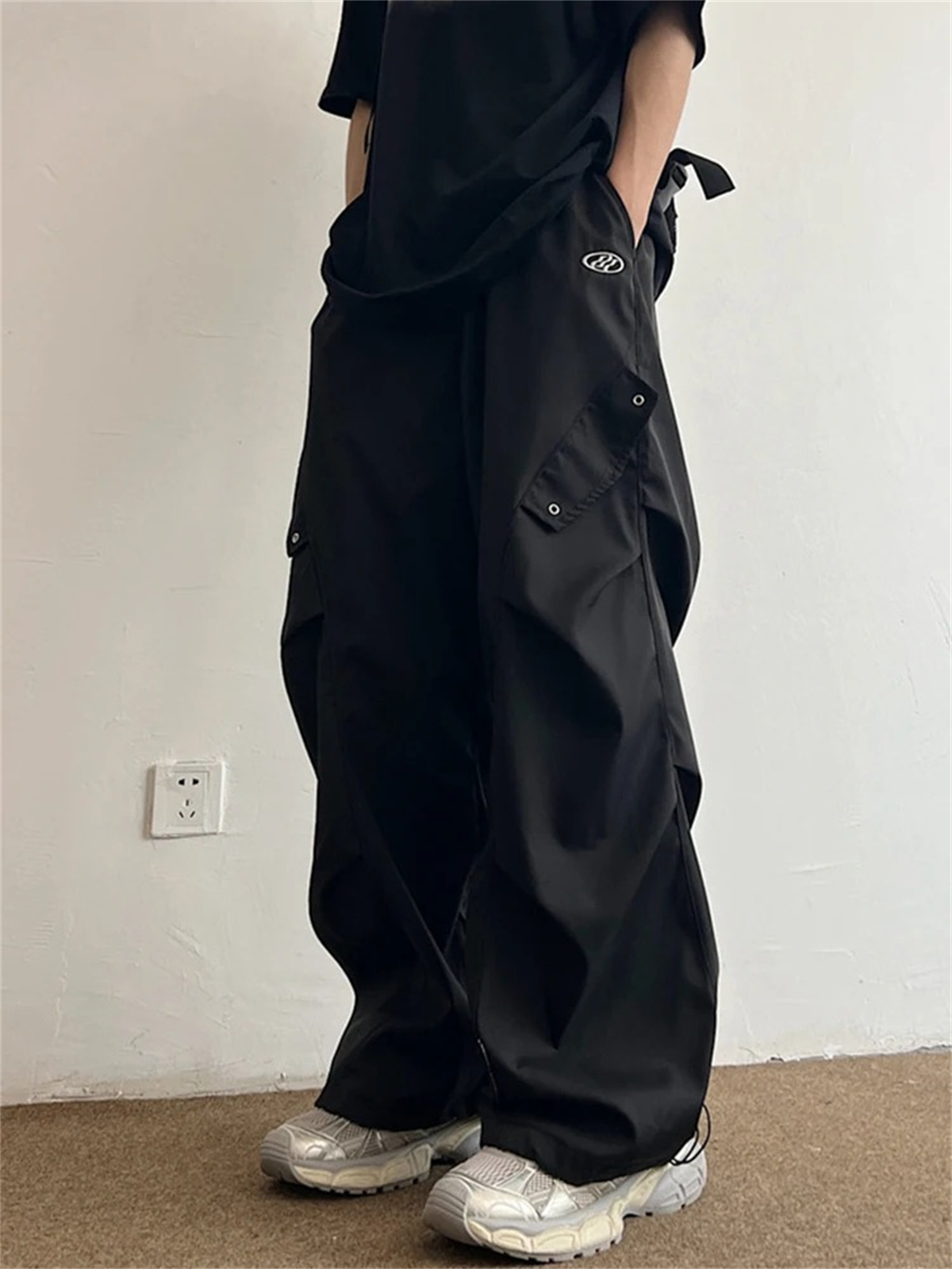 Black Cartoon Cargo Pants Men  - Cargo Pant Wide ulasan dan harga