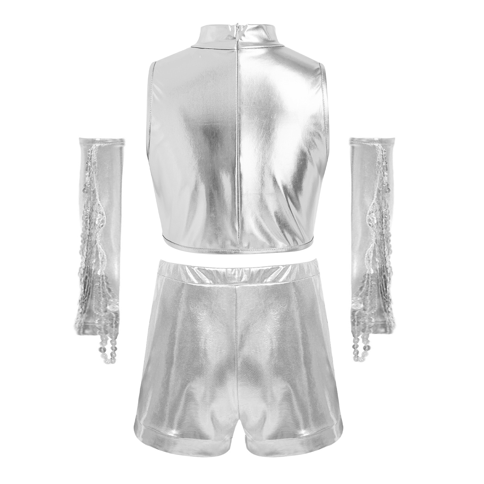 Kids Sparkling Metallic Sequin - Street Fashion Vest ulasan dan harga