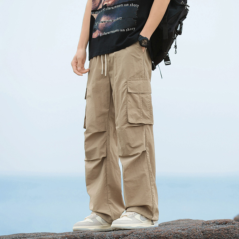 Summer Men's Loose Cargo Pants - Cargo Pant Wide ulasan dan harga