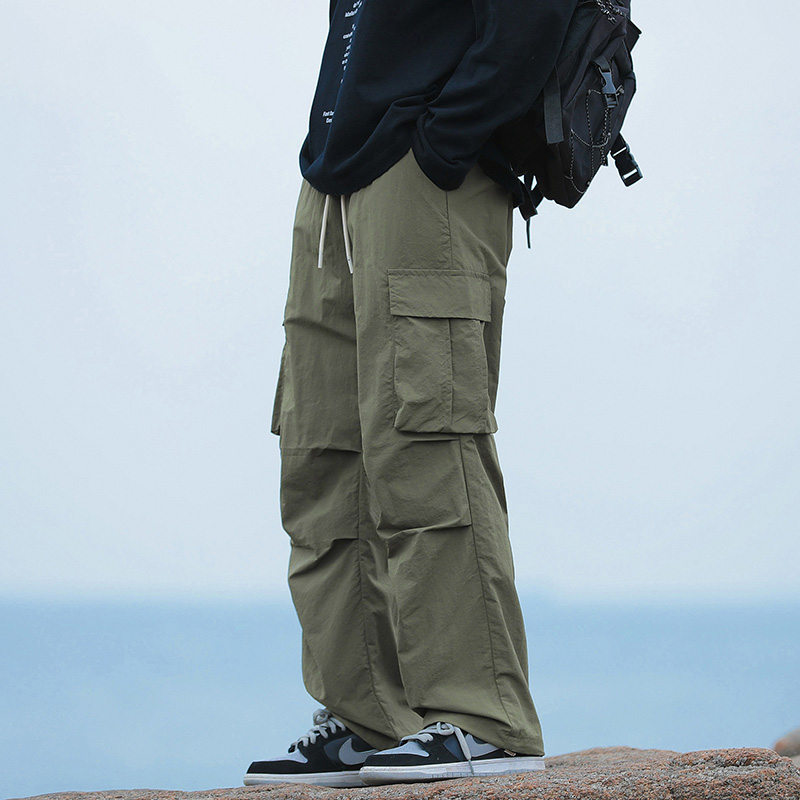 Summer Men's Loose Cargo Pants - Cargo Pant Wide ulasan dan harga