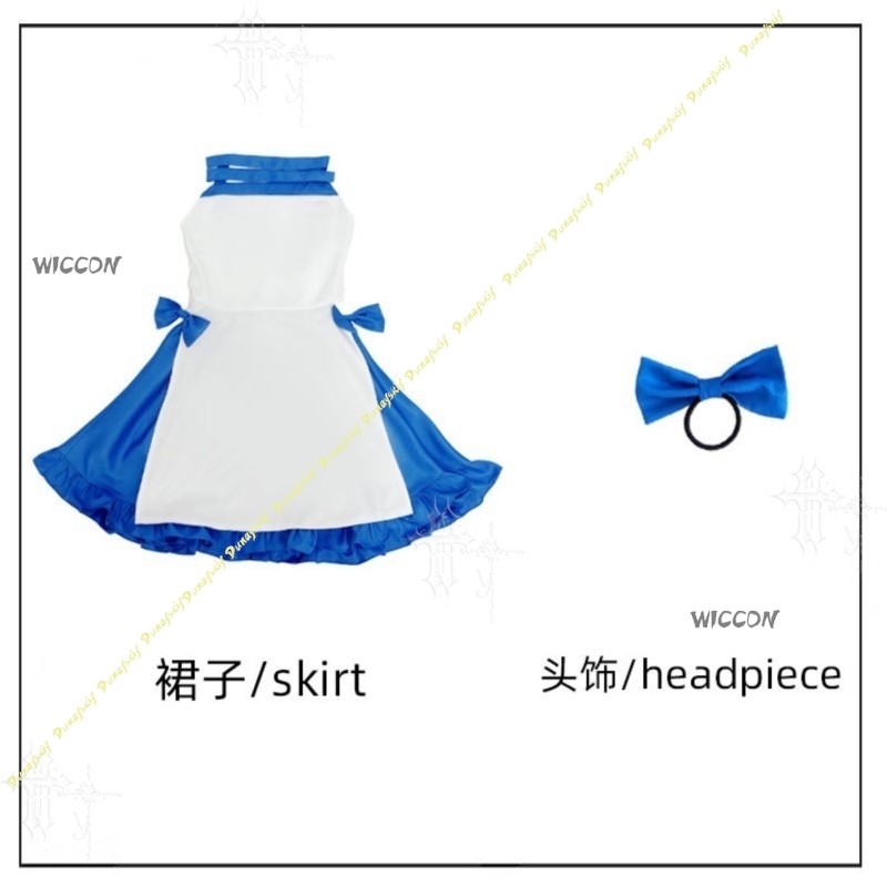 Blue Character Dress Zeno Summ - Japanese Street Fashion Female ulasan dan harga