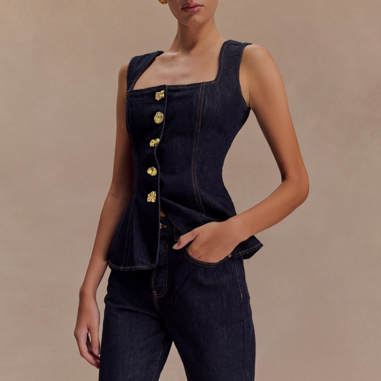 Summer Denim Pant Sets Women 2 - Street Fashion Vest ulasan dan harga