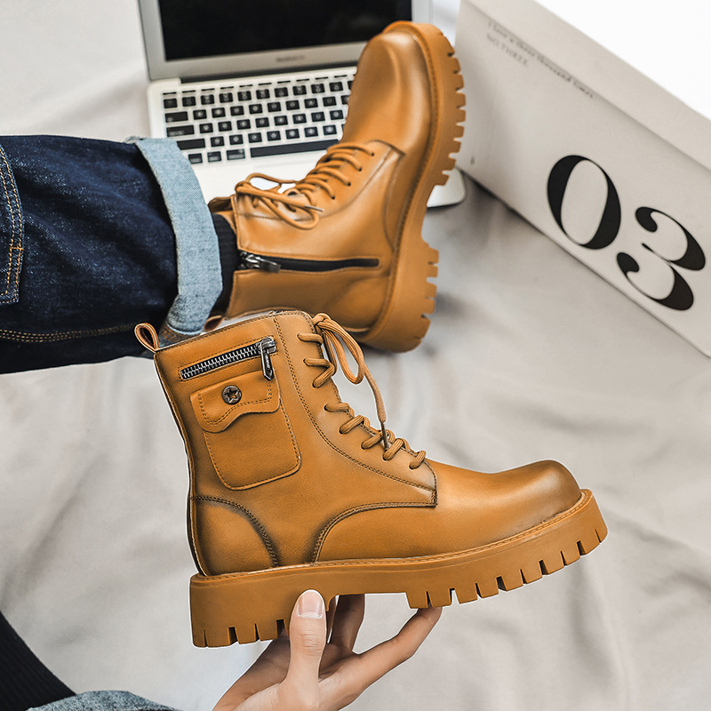 2025 Trend Men Boots Sneakers  - Street Fashion Trends 2025 ulasan dan harga