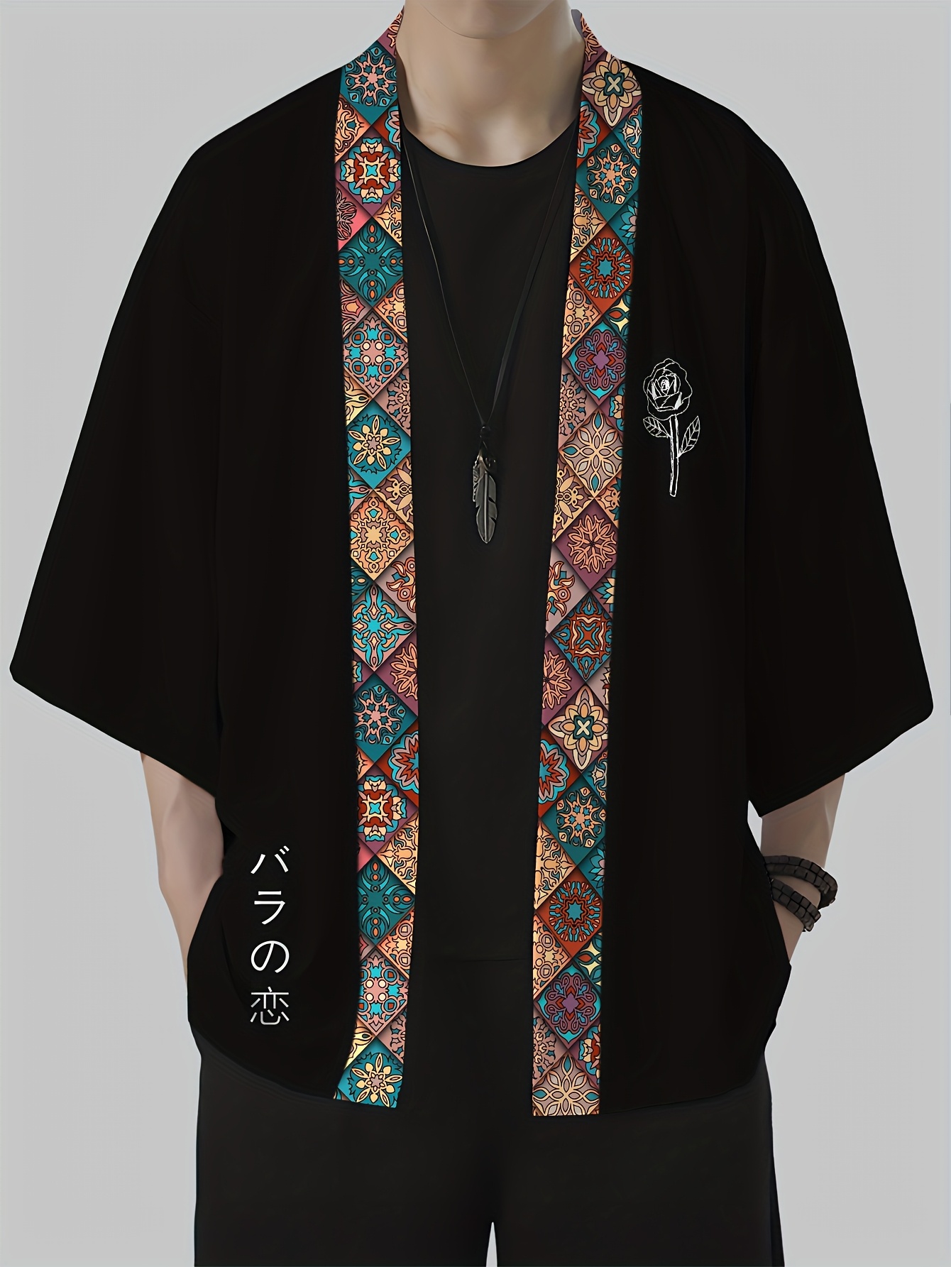 2026 Summer Men's Kimono 3D Pr - Street Fashion Designers ulasan dan harga