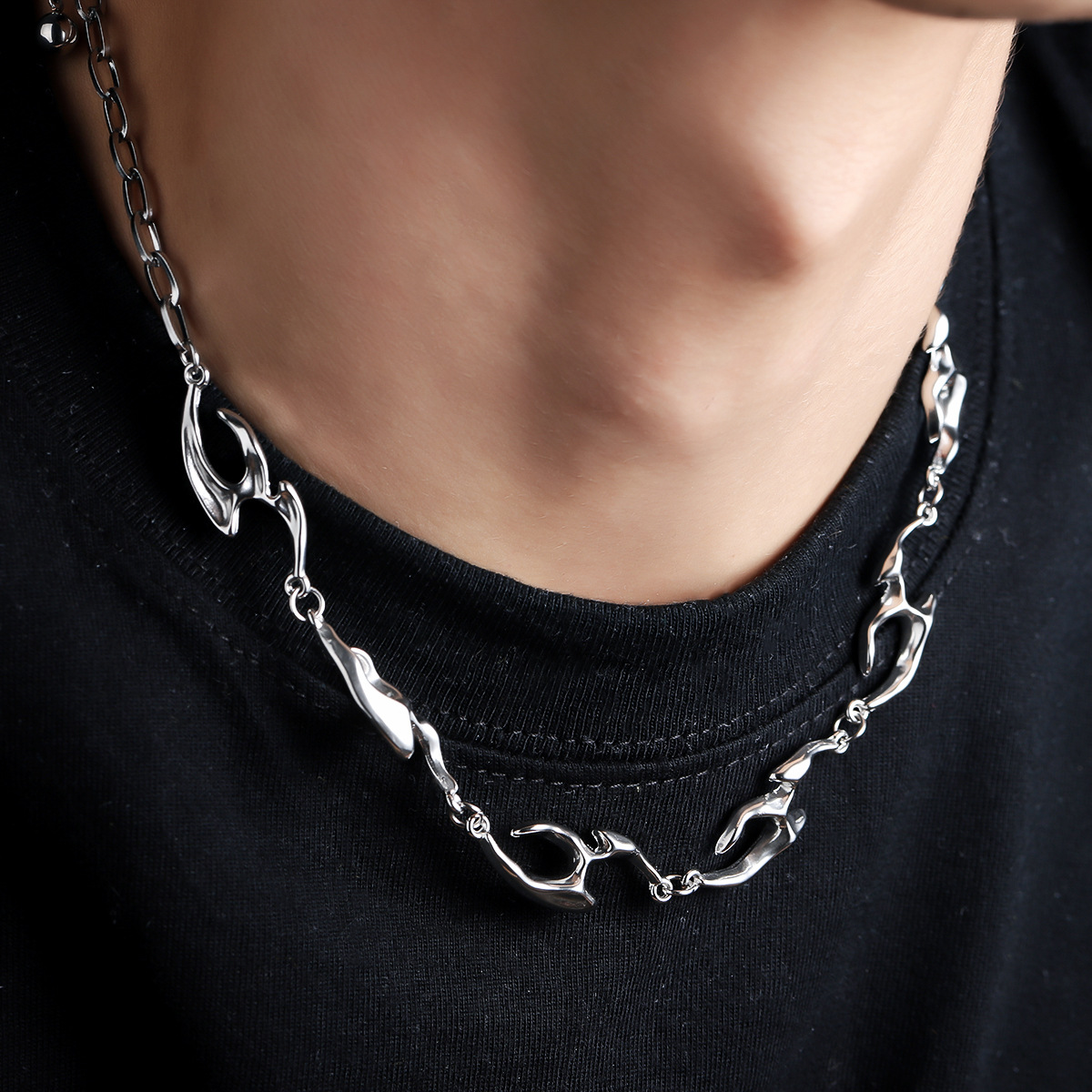 Irregular Shaped Metal Necklac - Street Fashion Trends 2025 ulasan dan harga