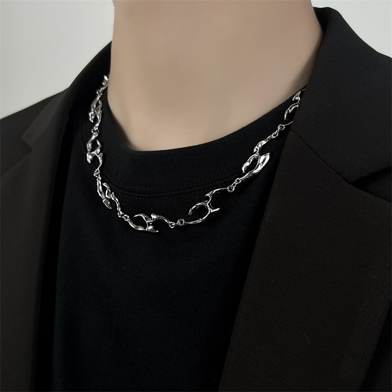 Irregular Shaped Metal Necklac - Street Fashion Trends 2025 ulasan dan harga