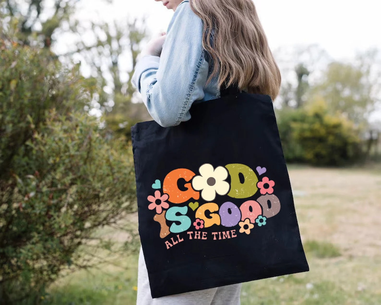 God Is Good Tote Bag  Canvas B - Tote Bag Canvas Print ulasan dan harga