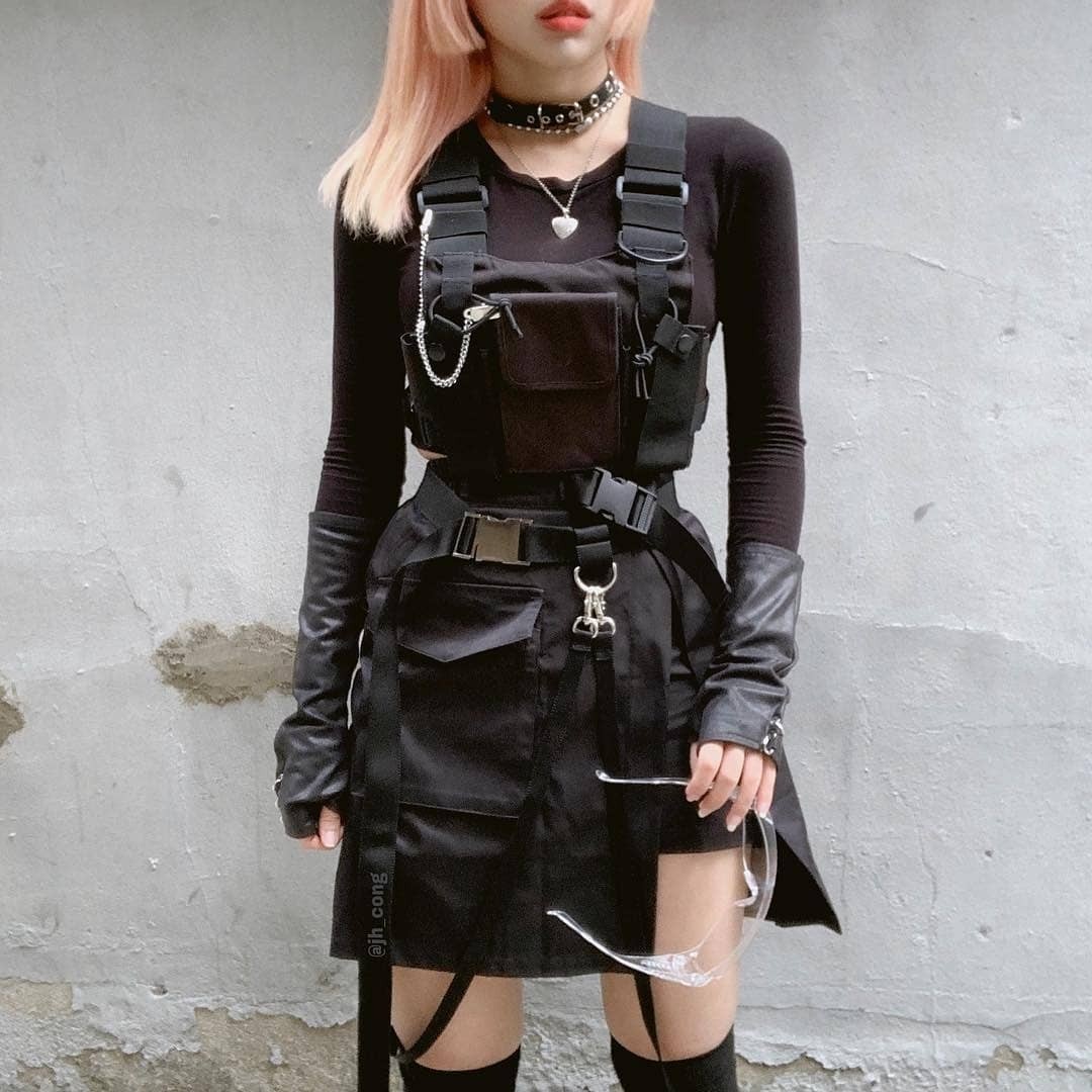 Functional Tactical Chest Bag  - Street Fashion Vest ulasan dan harga