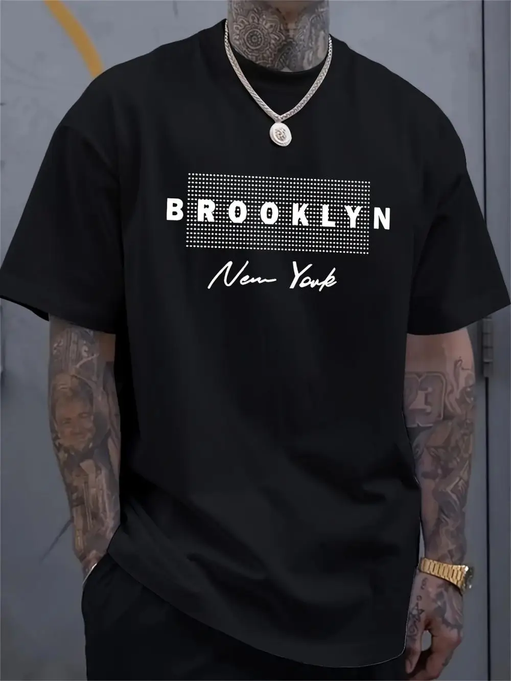 Men's New York Letter Printed  - Street Fashion In New York ulasan dan harga