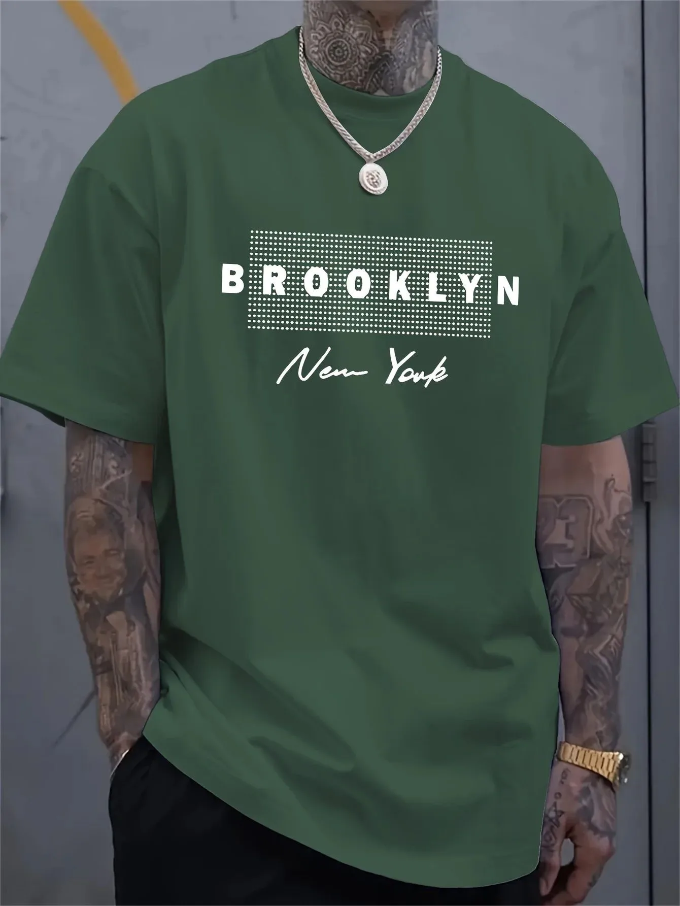 Men's New York Letter Printed  - Street Fashion In New York ulasan dan harga