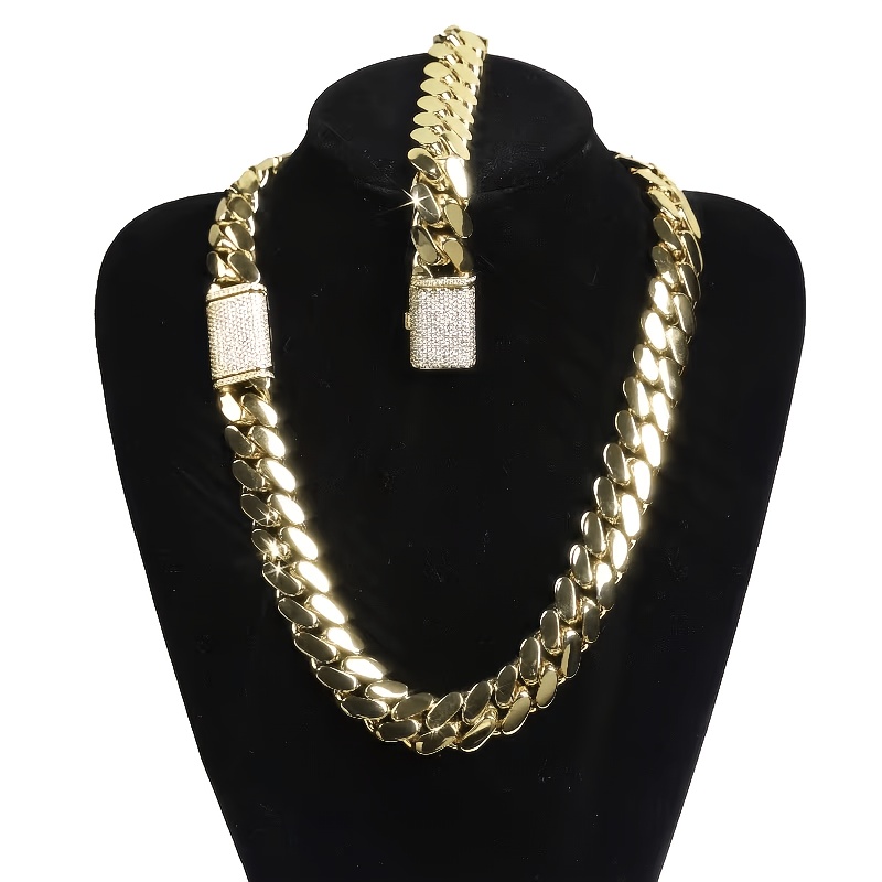 15Mm Men'S Hip Hop Miami Cuban - Street Fashion Blog ulasan dan harga