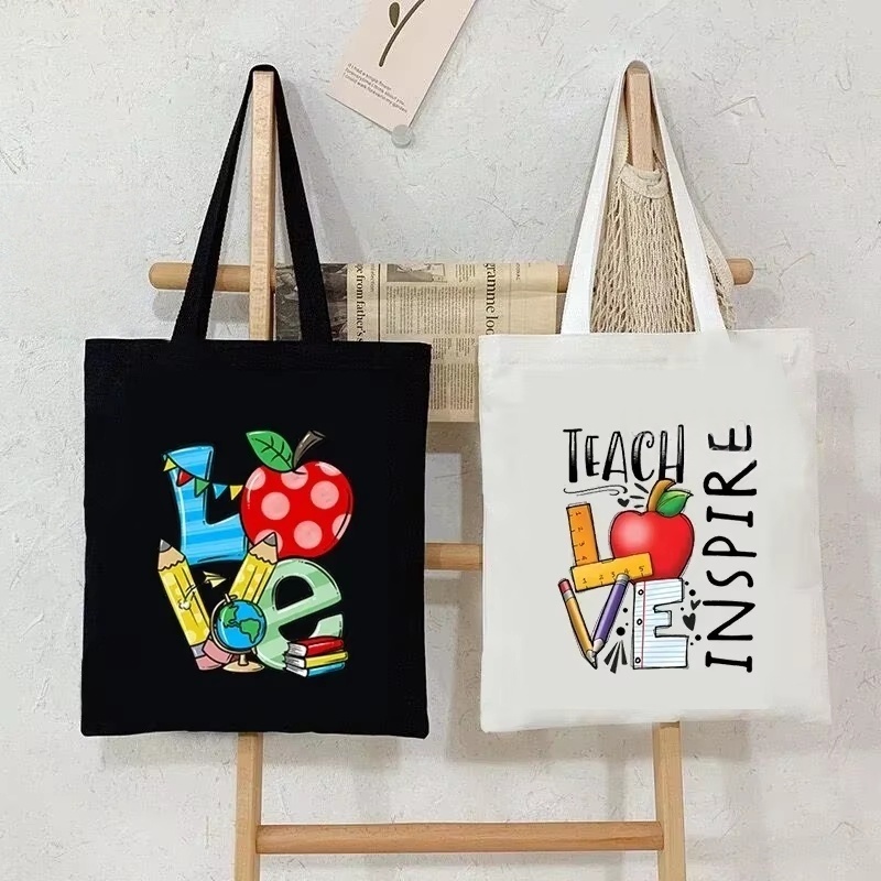 Women Canvas Shoulder Bag Teac - Tote Bag Canvas Print ulasan dan harga