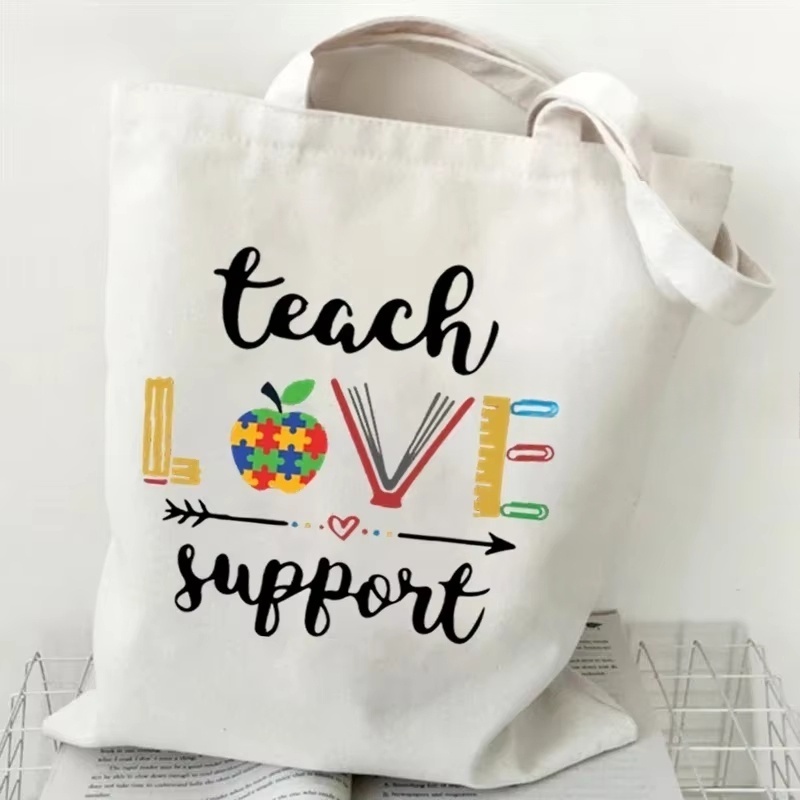 Women Canvas Shoulder Bag Teac - Tote Bag Canvas Print ulasan dan harga