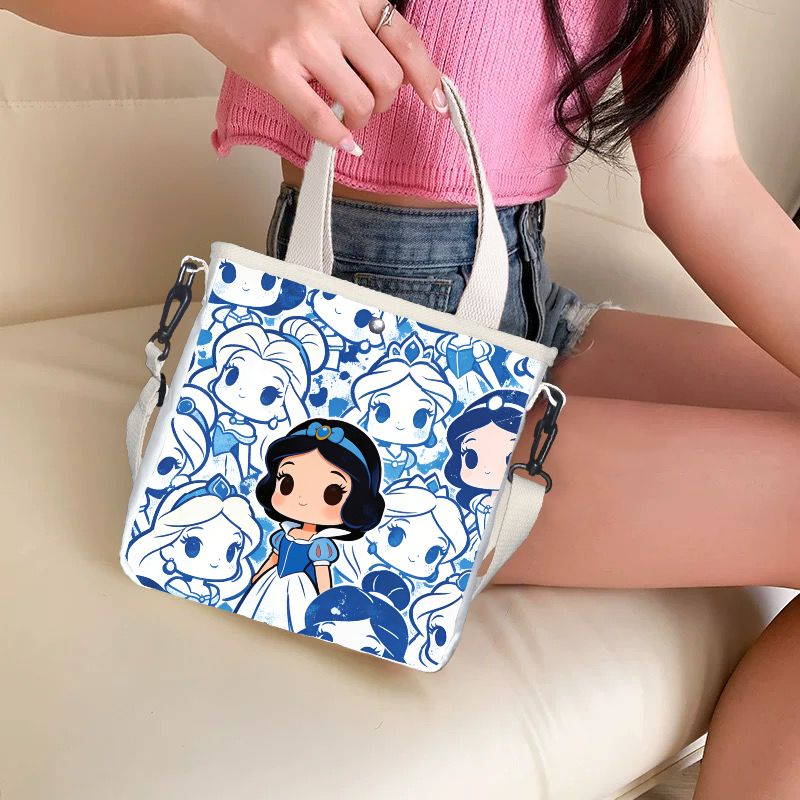 Cartoon snow white Characters  - Tote Bag Canvas Print ulasan dan harga