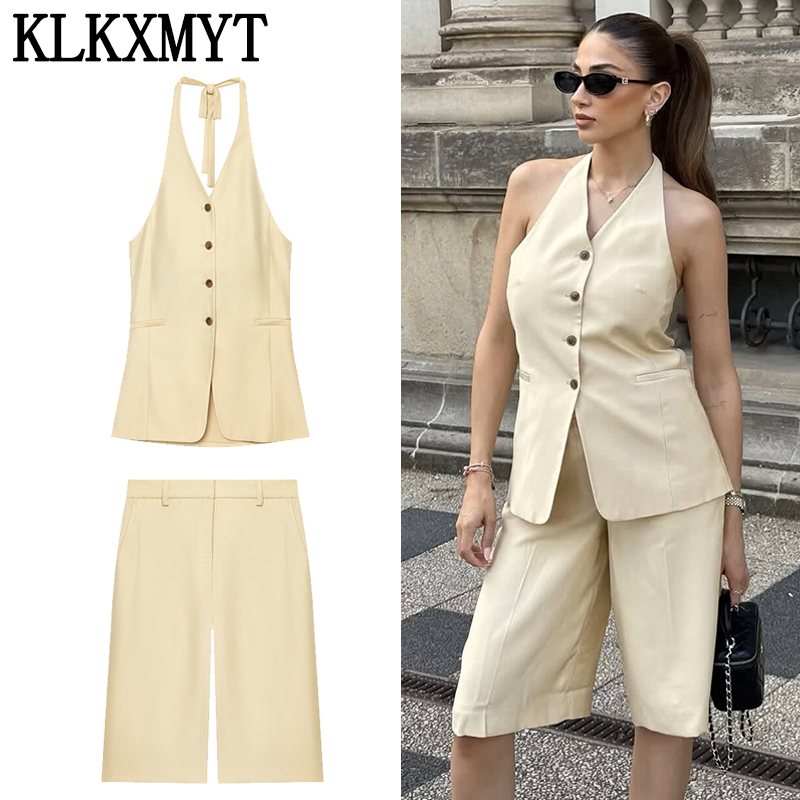 KLKXMYT Women Summer Bermuda S - Street Fashion Vest ulasan dan harga
