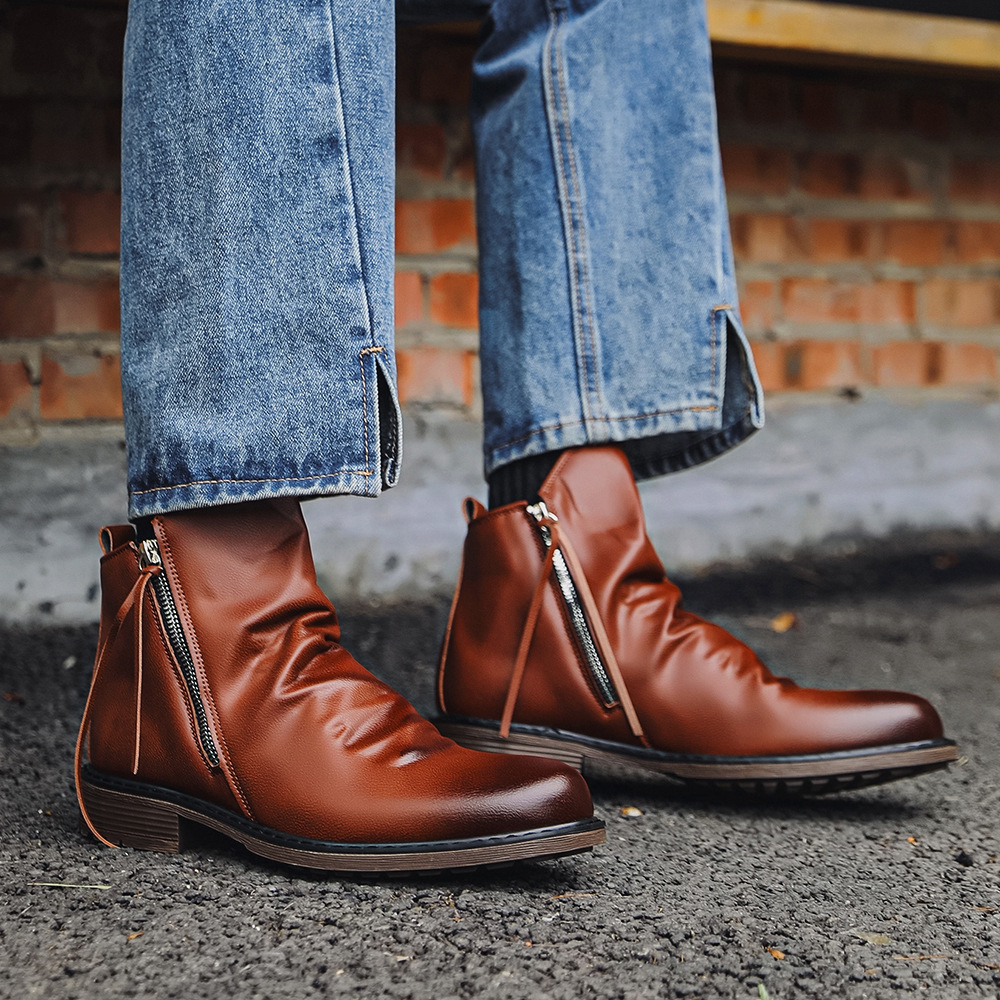 2026 Men's Genuine Leather Vin - Street Fashion Plus Size ulasan dan harga