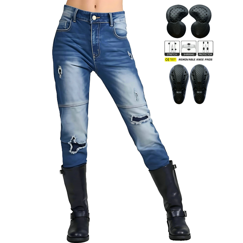 2026 Fashion Women's Protectiv - Distressed Jean Rip ulasan dan harga