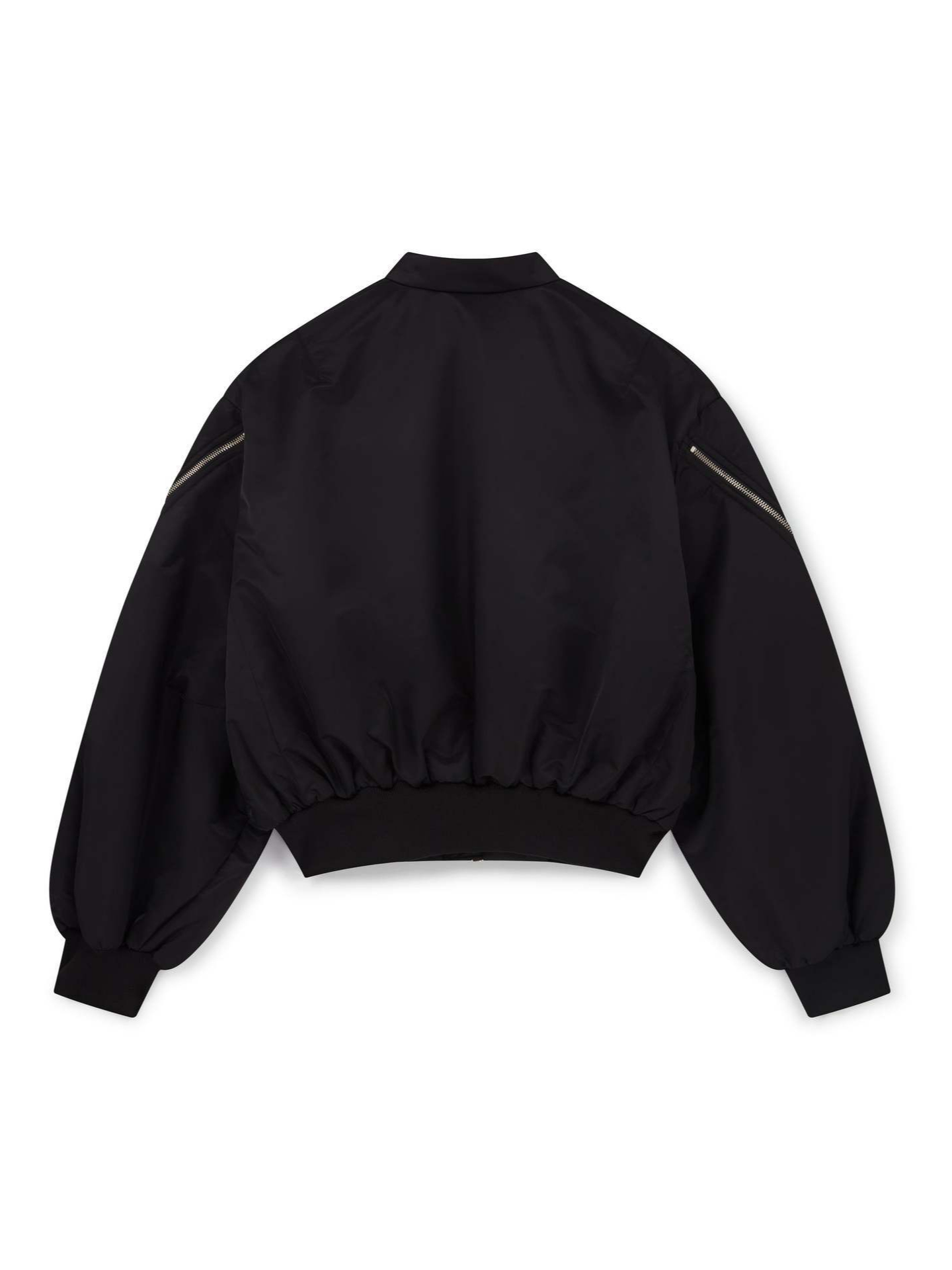 Cropped Bomber Jacket Oversize - Street Fashion Logo ulasan dan harga
