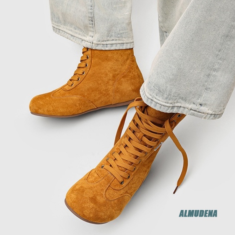 Men's Suede Mid-Calf Lace-Up B - Street Fashion Winter 2026 ulasan dan harga