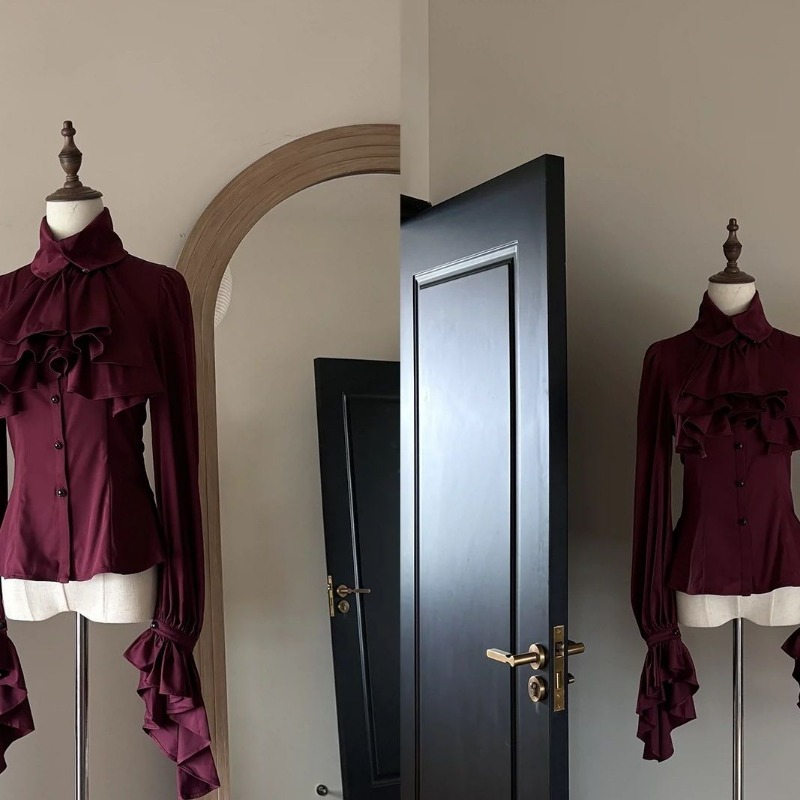 Japanese Style Long Sleeved Ru - Japanese Street Fashion Female ulasan dan harga
