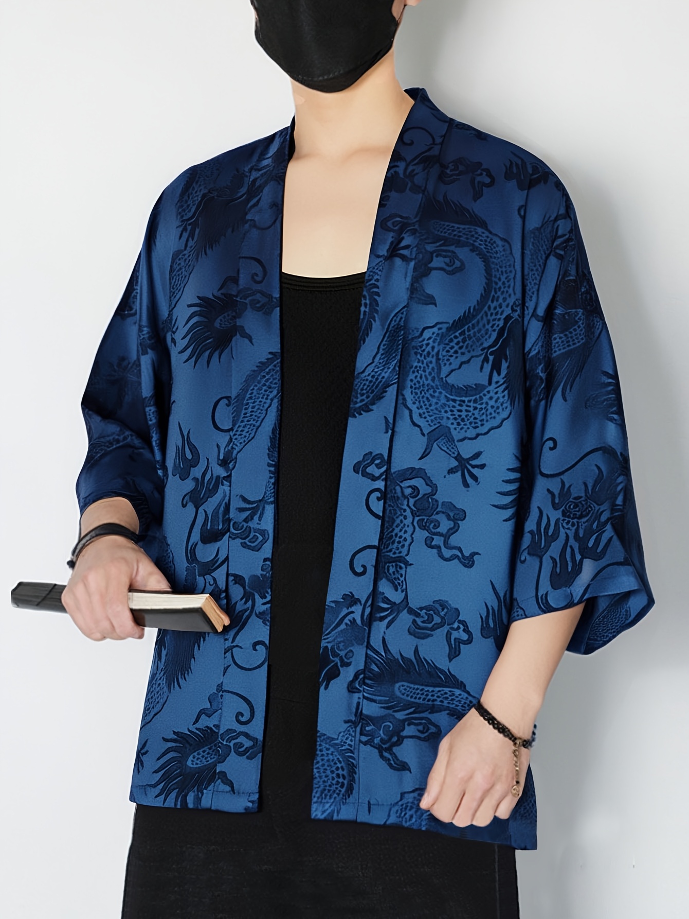 2026 Summer Men's Kimono 3D Pr - Street Fashion Designers ulasan dan harga