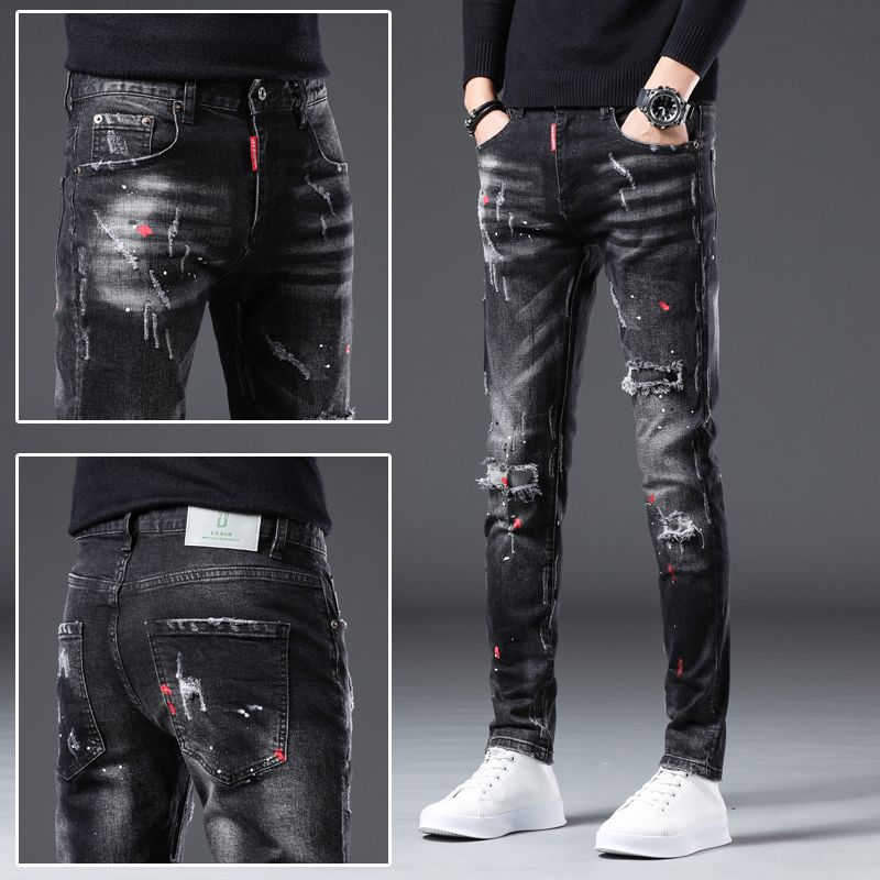 New Arrival Spring Autumn Deni - Distressed Jean Rip ulasan dan harga