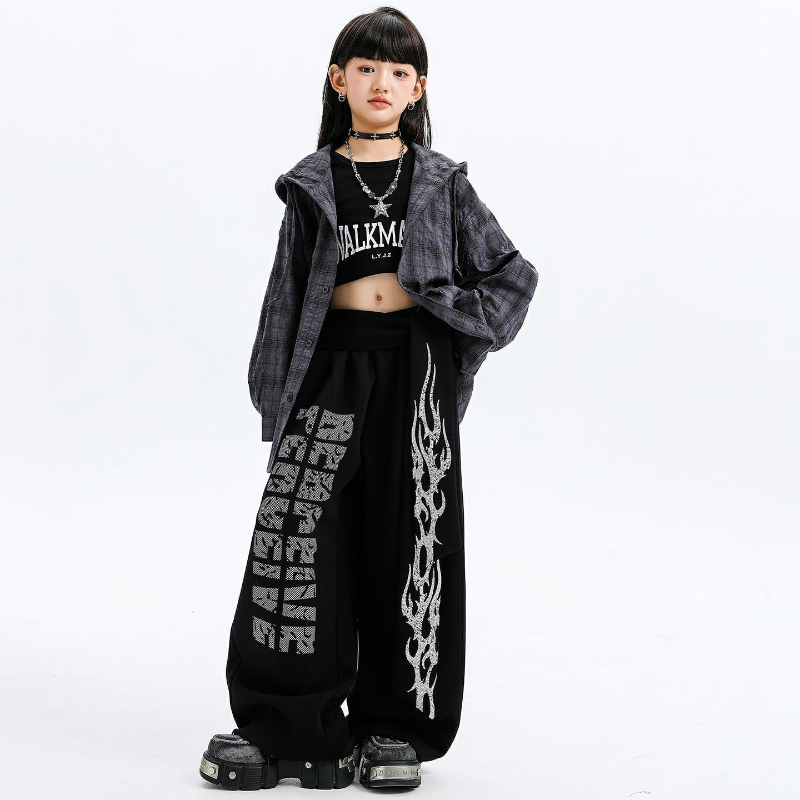 Girls Jazz Dance Costumes Hood - Street Fashion Outfit Girl ulasan dan harga