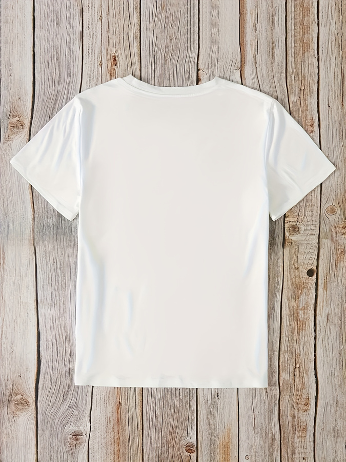 Cartoon Donut Print T-shirt, S - Street Fashion Trends 2025 ulasan dan harga