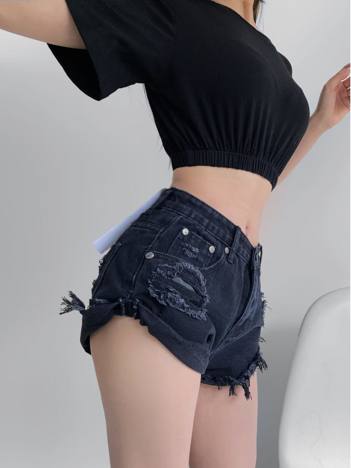 Women's Low Waist Distressed D - Distressed Jean Rip ulasan dan harga