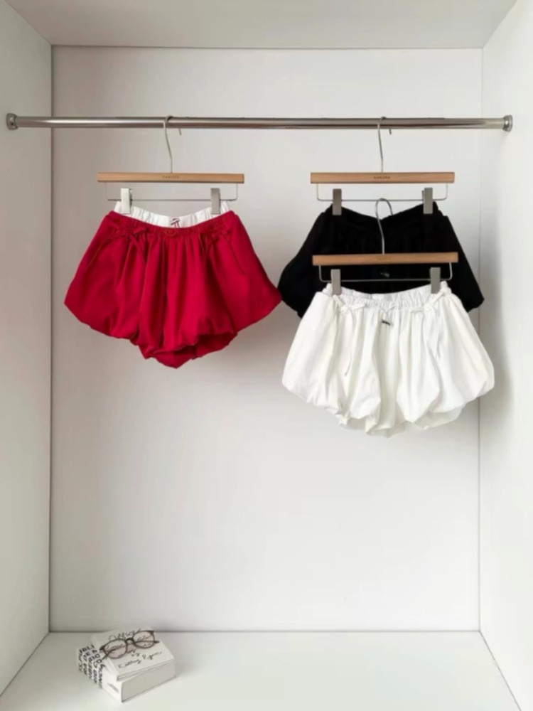 High Waist Solid Bud Shorts Lo - Japanese Street Fashion Female ulasan dan harga