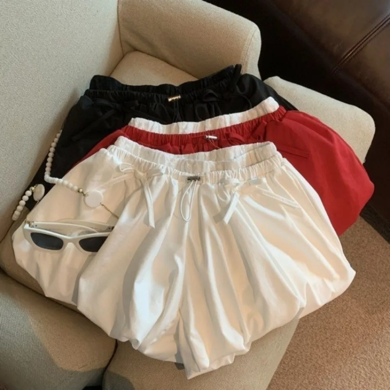 High Waist Solid Bud Shorts Lo - Japanese Street Fashion Female ulasan dan harga
