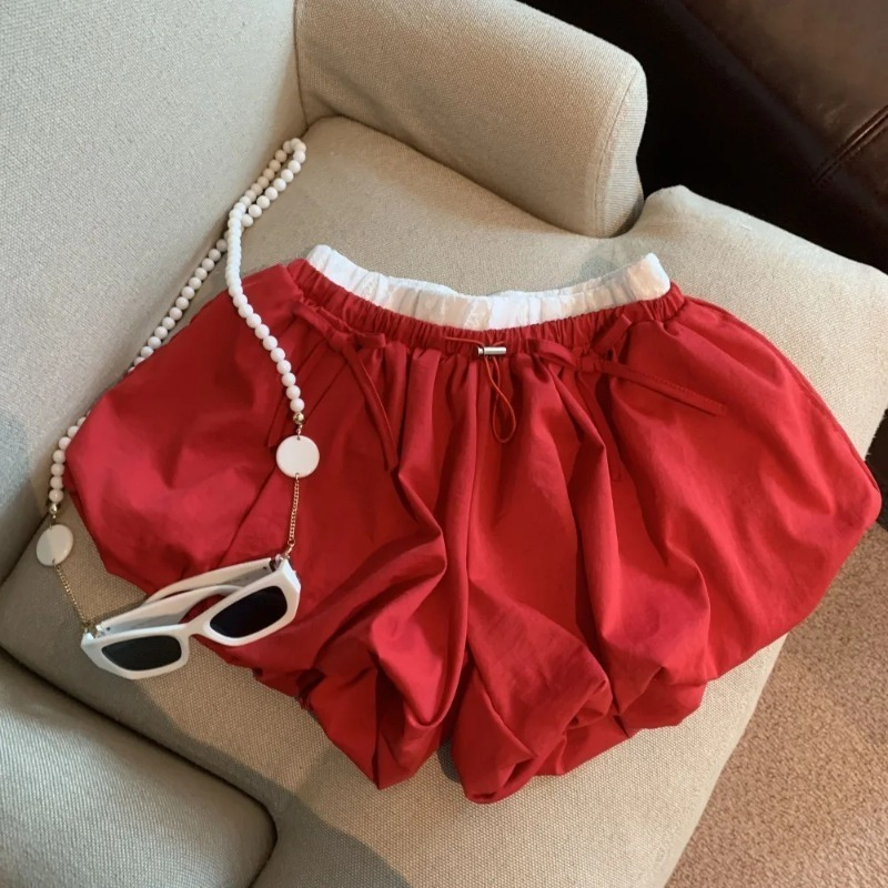 High Waist Solid Bud Shorts Lo - Japanese Street Fashion Female ulasan dan harga