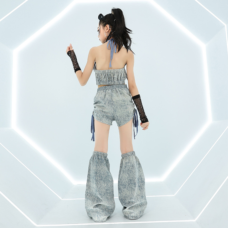 Cool Girl Hip Hop Jeans Tops F - Street Fashion Outfit Girl ulasan dan harga